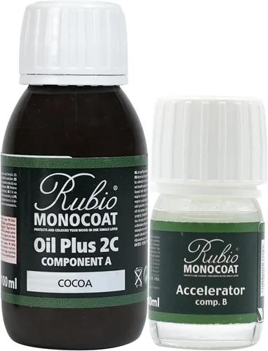 Vista 123 de Rubio Monocoat Tinte y acabado para madera de 650 pies cuadrados - Niebla 5% Oil Plus 2C Aceite de linaza ecológico de secado rápido