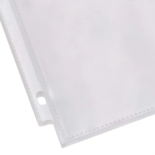 Vista 5 de Amazon Basics Protectores de hojas resistentes para almacenamiento de páginas, transparentes, paquete de 100