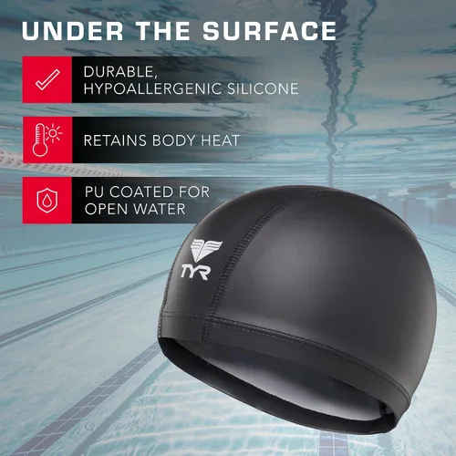 Vista 3 de TYR Gorro de natación para aguas frías