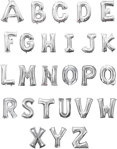 Vista 2 de Anagram 32983 Letra S Globo de papel de aluminio plateado, 34 pulgadas