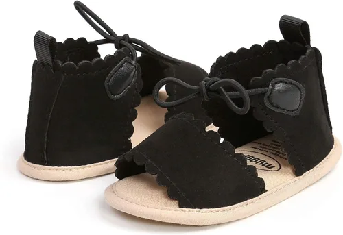 Vista 59 de Sandalias de verano para bebés, niñas y niños, unisex, antideslizantes, suela suave, transpirable, para primeros pasos, zapatos de playa al aire