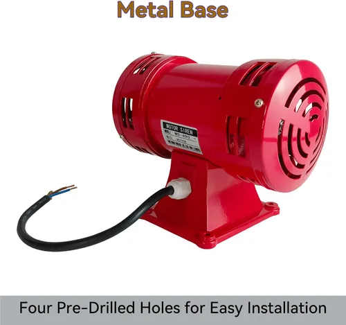 Vista 5 de Sirena Raid, alarma de sirena de 110 V, 150 db, 60 Hz, sirena eléctrica de la industria, alarma de sirena súper fuerte para sirena doméstica