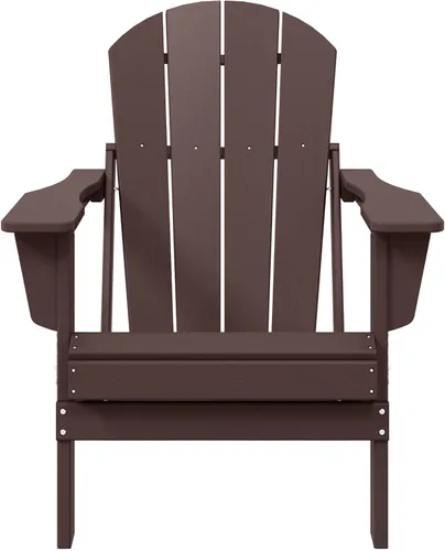 Vista 46 de WestinTrends Malibu Outdoor Patio HDPE Silla plegable de polietileno Negro