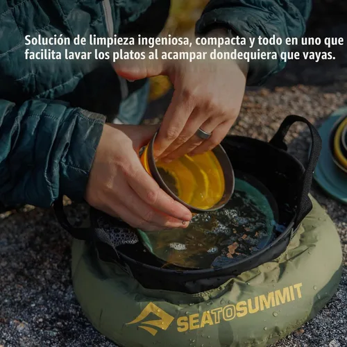 Vista 2 de Sea to Summit Kit de limpieza de 6 piezas Camp Kitchen Oliva