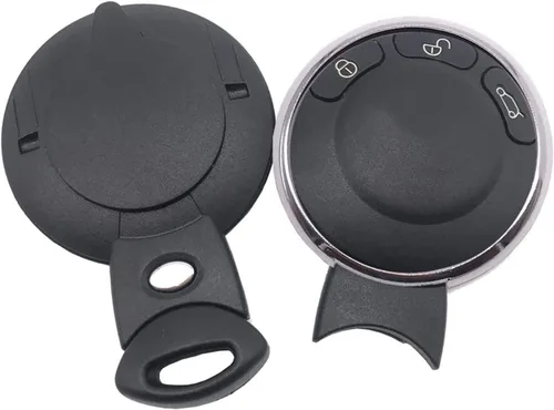 Vista 5 de Funda para llavero de automóvil de 3 botones para BMW Mini Cooper 2007-2014 sin llave con control remoto (1)