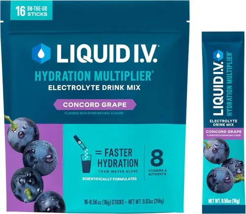 Vista 22 de Liquid I.V.® Hydration Multiplier - Popsicle Firecracker Mezcla en polvo de electrolitos para bebida 1 paquete (16 porciones)