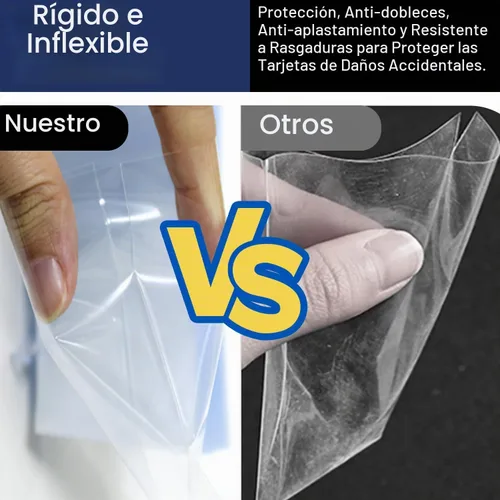 Vista 8 de 200 fundas para tarjetas de primera calidad para tarjetas intercambiables, protectores de plástico duro de calidad de archivo de 35 puntos