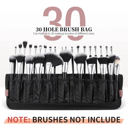 Vista 5 de DUcare Brochas de maquillaje profesionales 27 piezas + organizador de brochas de maquillaje DUcare