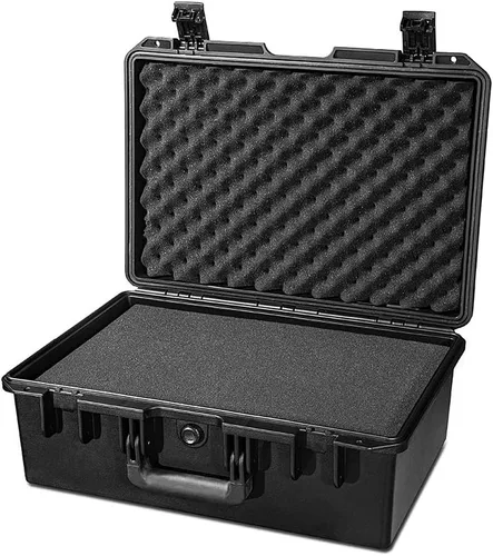 Vista 3 de Funda rígida impermeable de 17 pulgadas con inserto de espuma personalizable (interior de 14.6 x 10.2 x 6.7 pulgadas)