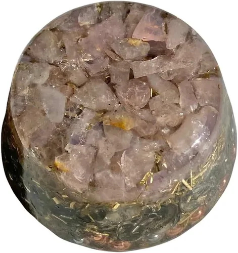 Vista 18 de Generador de orgón Buster de un solo cristal de ojo de tigre Acumulador de energía ¡Herramienta de regalo perfecta! ¡Orgonita muchos ingredientes