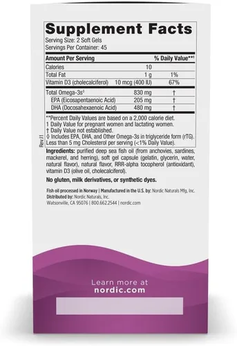 Vista 2 de Nordic Naturals – DHA prenatal, ayuda al desarrollo del cerebro en bebés durante el embarazo y lactancia, 90 cápsulas de gel suave., No