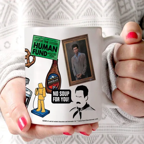 Vista 147 de Trend Setters Friends the Television Show – 25 años – Mercancía oficial – Taza de café o té de cerámica blanca de 11 onzas – perfecta para regalar