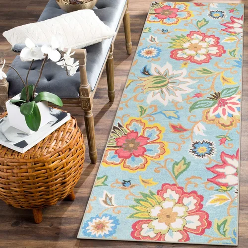 Vista 55 de Beeiva Alfombras florales de entrada, lavables para interiores, ultra fina, de 2 x 3 pies, antideslizante, para cocina, tapete de cachemira suave