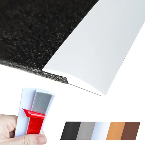 Vista 10 de Tira de Transición de Piso Autoadhesiva para Alfombra, Madera, Azulejo, Vinilo, Piso Laminado, Cubierta de Transición, Borde, Ribete, Espacio