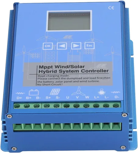 Vista 9 de Controlador solar eólico de 24V 48V MPPT, controlador de energía LCD universal, energía eólica y fotovoltaica de 1000W