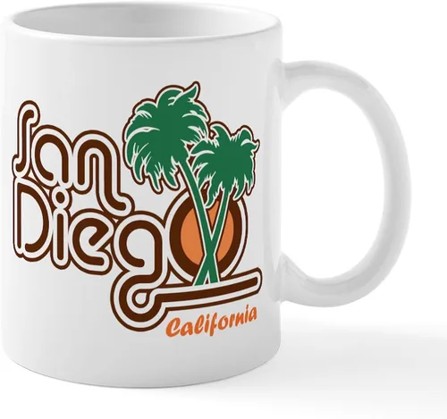 Vista 17 de CafePress Taza de café de cerámica de 11 oz (11.0 fl oz) de San Francisco Blanco - Taza San Francisco