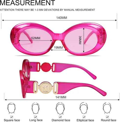 Vista 4 de VANLINKER Gafas de sol polarizadas redondas de moda para mujer Jackie O Bold Chic Oval Clout Gafas de sol VL9687