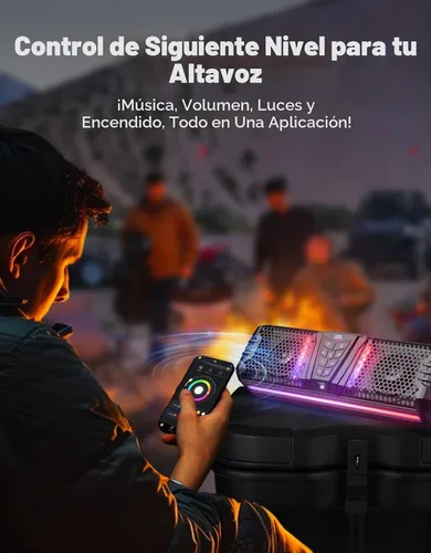 Vista 3 de KEKEMIMOTO 2025 Midnight 40 Barra de sonido UTV de 16 pulgadas, IP65 resistente al agua Golf Cart Sound Bar, ATV Speaker Bluetooth with RGB, SxS