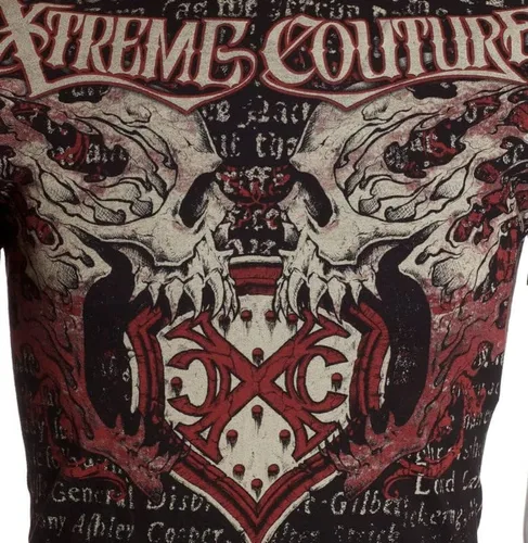 Vista 6 de Xtreme Couture by Affliction - Camiseta para hombre, color negro Lightning