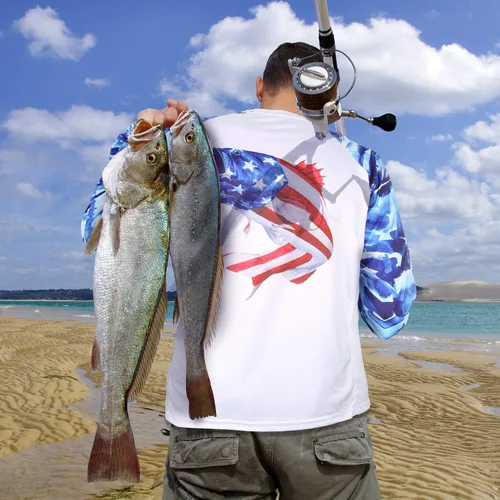 Vista 43 de Palmyth - Camiseta de pesca para hombre, con manga larga, protección solar ultravioleta FPU 50+, con bolsillo