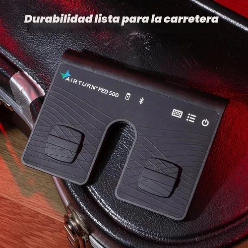 Vista 6 de AirTurn PED 500 - Pedal Bluetooth portátil para cambio de página para iPad, Android, funciona con la mayoría de las aplicaciones
