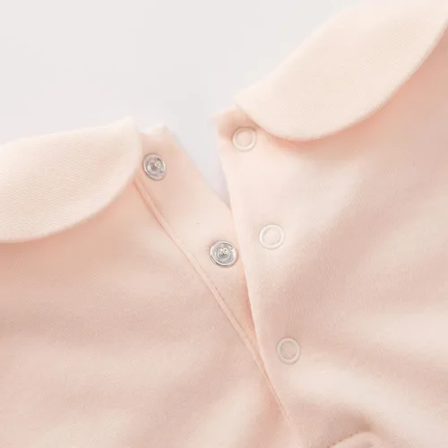 Vista 5 de pureborn Blusa de manga larga con cuello de algodón para niñas pequeñas