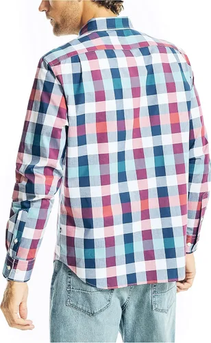 Vista 3 de Nautica Camisa de popelina a cuadros para hombre