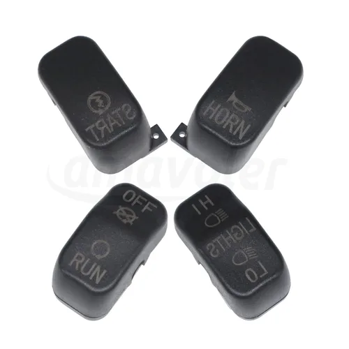 Vista 4 de Juego de 10 tapas de interruptor de control manual compatibles con Harley Davidson Touring Electra Road Glide Road King Tri Glide Ultra FLHTCU FLTR