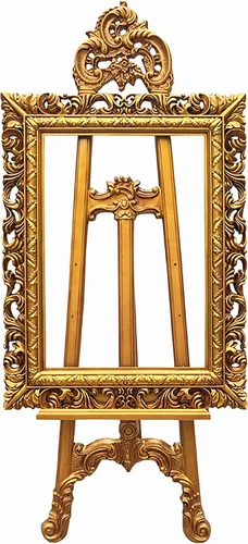 Vista 5 de Fuerte y duradero antiguo oro/plata/blanco 160CM trípode de pintura portátil artista caballete de plástico independiente para Dorado
