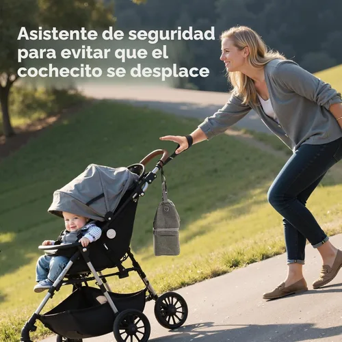 Vista 3 de Momcozy - Correa ajustable para cochecito de bebé con correa de muñeca de seguridad
