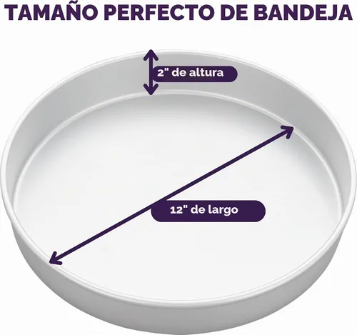 Vista 2 de Molde redondo de aluminio para tartas, de Wilton, 12", Aluminio