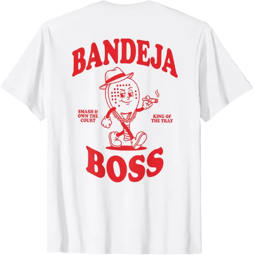 Vista 2 de Bandeja Boss Funny Padel Tennis Smash King Camiseta