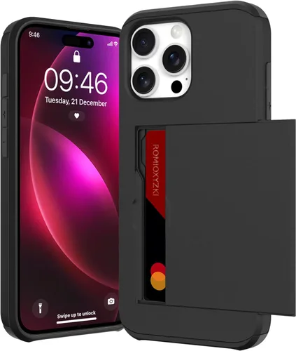 Vista 19 de ZIYE Compatible con iPhone 12 Pro Max Funda tipo cartera con tarjetero, Funda de dos capas antiarañazos con bolsillo oculto, Funda protectora a Verde