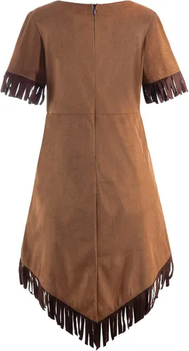 Vista 2 de ReliBeauty Disfraz nativo para niñas, traje de vestir para niños, 3T100