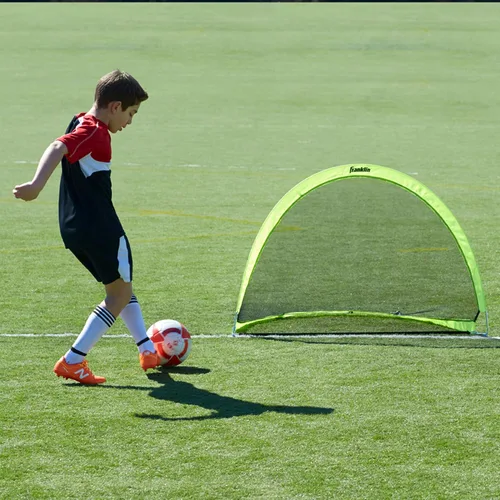 Vista 8 de Franklin Sports Portería de fútbol con forma de cúpula emergente - Portería de fútbol para interior o exterior - Portería se pliega