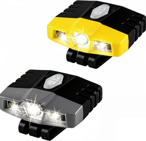 Vista 12 de LHOTSE Mini Luz LED Ultra Brillante con Clip de Manos Libres para Gorra - Linterna de Sombrero Recargable Impermeable Luz Portátil Lámpara de Cabeza