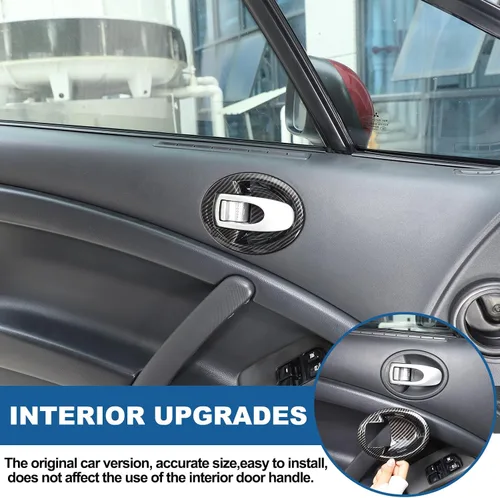 Vista 4 de Sekhyna Tazón para manija interior de puerta de ABS compatible con Mitsubishi Eclipse 2006-2011, manija interior izquierda y derecha, tazón, ABS