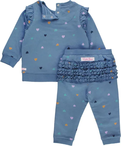 Vista 2 de RuffleButts Conjunto deportivo para bebéniña pequeña