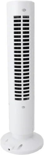 Vista 2 de Mini Tower Fan, Bladeless Desktop USB Fan Quiet Cooling with 2 Speeds for Office Bedroom (White)