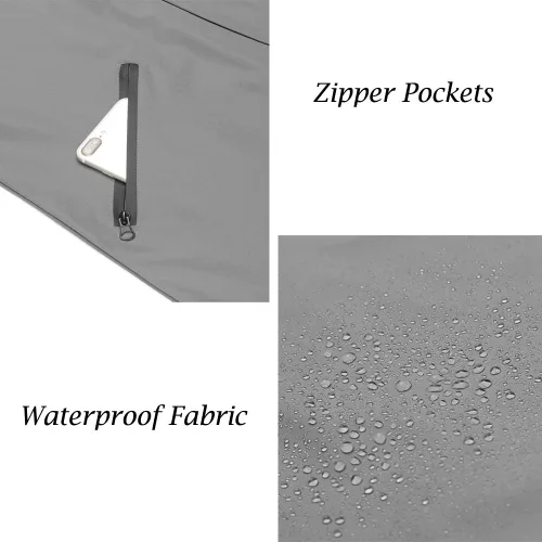 Vista 6 de COOFANDY Chaqueta impermeable para hombre con capucha, ligera, plegable, larga para exteriores