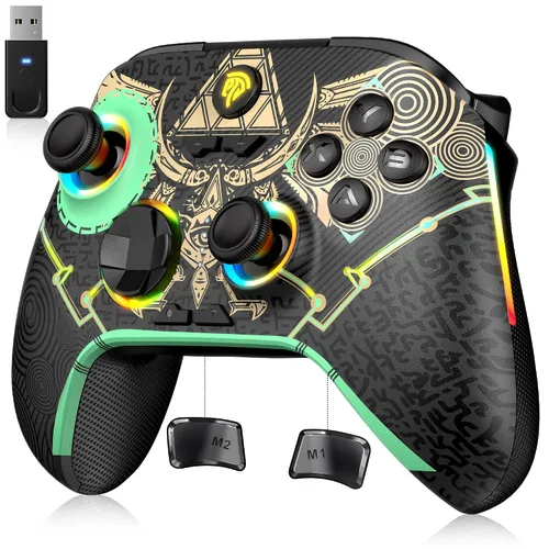 Vista 11 de EasySMX X15 PC Controller - Enhanced Wireless Bluetooth Controller with Hall Joysticks/Hall Triggers/RGB Lighting - No Stick Drift, No Dead Zone