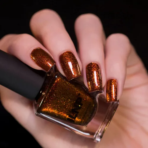 Vista 3 de ILNP Autumn - Esmalte de uñas brillante marrón cálido