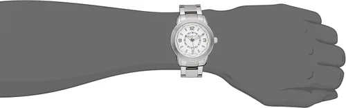 Vista 2 de Stuhrling Original 65401 Renegade Reloj de cuarzo suizo con fecha de la hora mundial plateada