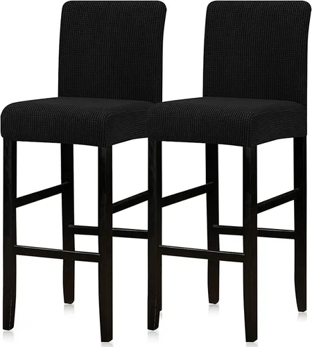 Vista 43 de Lellen - Fundas para taburete de bar de jacquard, fundas para silla de taburete de bar, fundas para silla de bar, fundas para taburete de bar