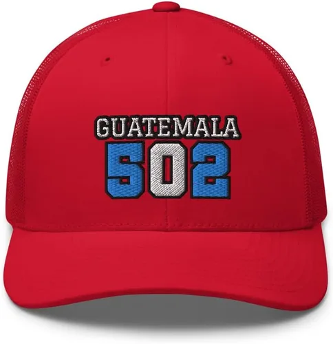 Vista 2 de RIVEMUG 502 Guatemala Curvo Bill Trucker Hat Mid Crown Gorra ajustable Gorra de Guatemala Gorra de Guatemala