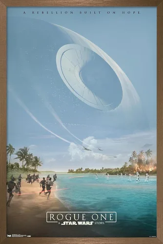 Vista 14 de Trends International Star Wars: Rogue One - Teaser Wall Poster, 14.725" x 22.375", Barnwood Framed Version