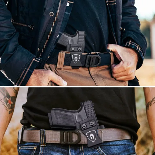 Vista 3 de Hellcat TLR6 Holster, IWB Kydex Funda de corte óptico Ajuste: Springfield Armory Hellcat con TLR6, funda de transporte oculta en la cintura