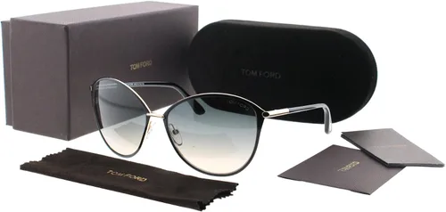 Vista 4 de Tom Ford Tf 320 Penélope NegroOro MarcoGris Gradiente Lente 59Mm