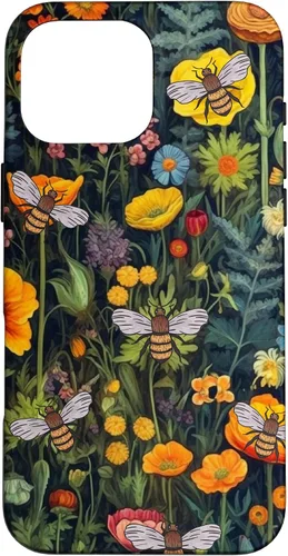 Vista 19 de Bees and Wildflowers Funda para iPhone 17