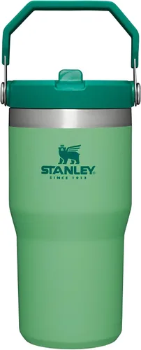 Vista 50 de STANLEY IceFlow 2.0 - Vaso con pajilla abatible con asa, 30 onzas, tapa giratoria y popote abatible, botella de agua a prueba de fugas, acero Tiza